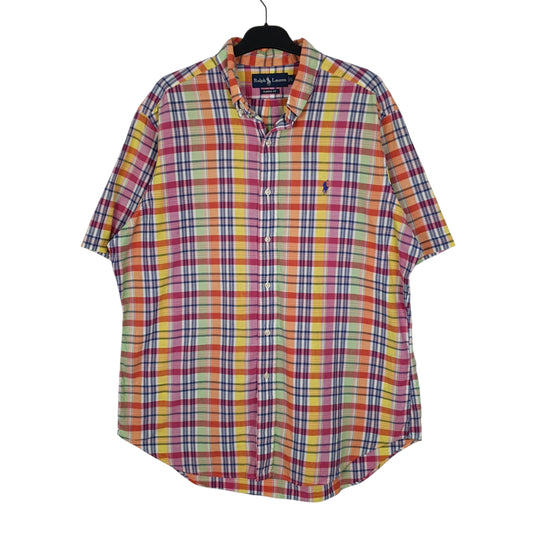 Mens Orange Ralph Lauren  Short Sleeve Shirt