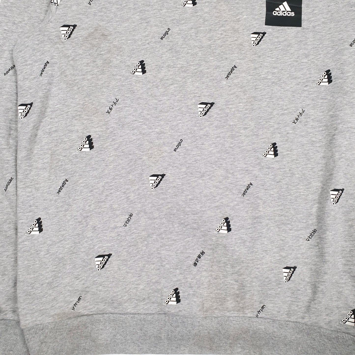 Mens Grey Adidas  Crewneck Jumper