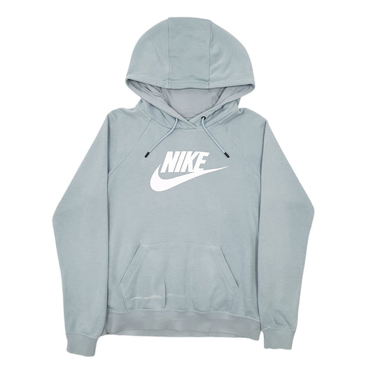 Womens Blue Nike Spellout Hoodie Jumper