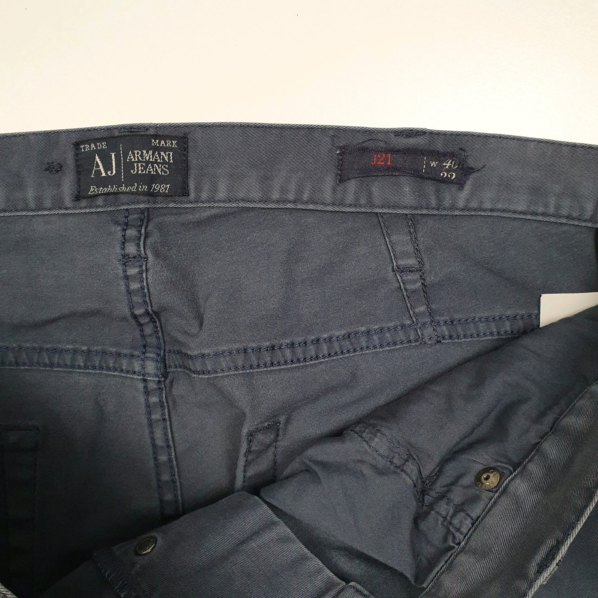 Mens Navy Armani   Trousers