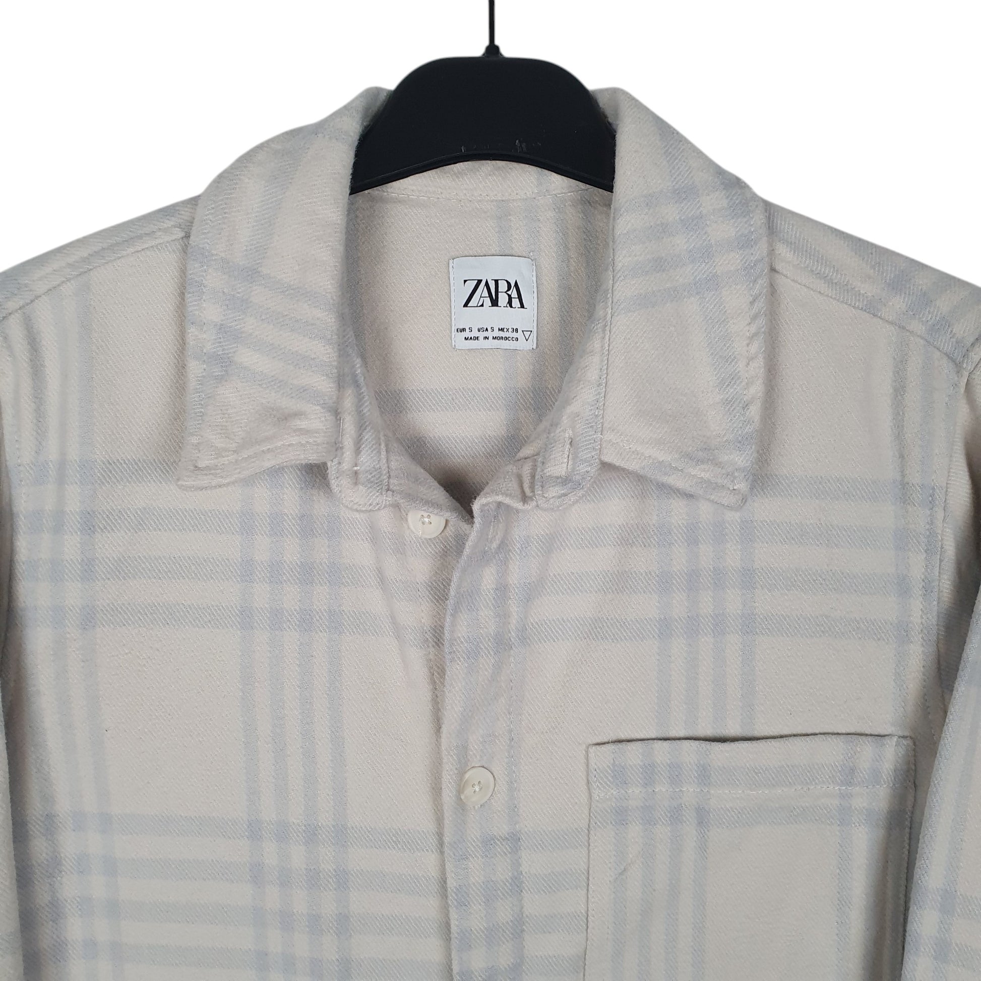 Mens Cream Zara Corduroy  Shirt