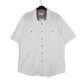 Mens White Wrangler  Short Sleeve Shirt