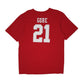 Mens Red Reebok San Francisco 49ers NFL Gore  T Shirt