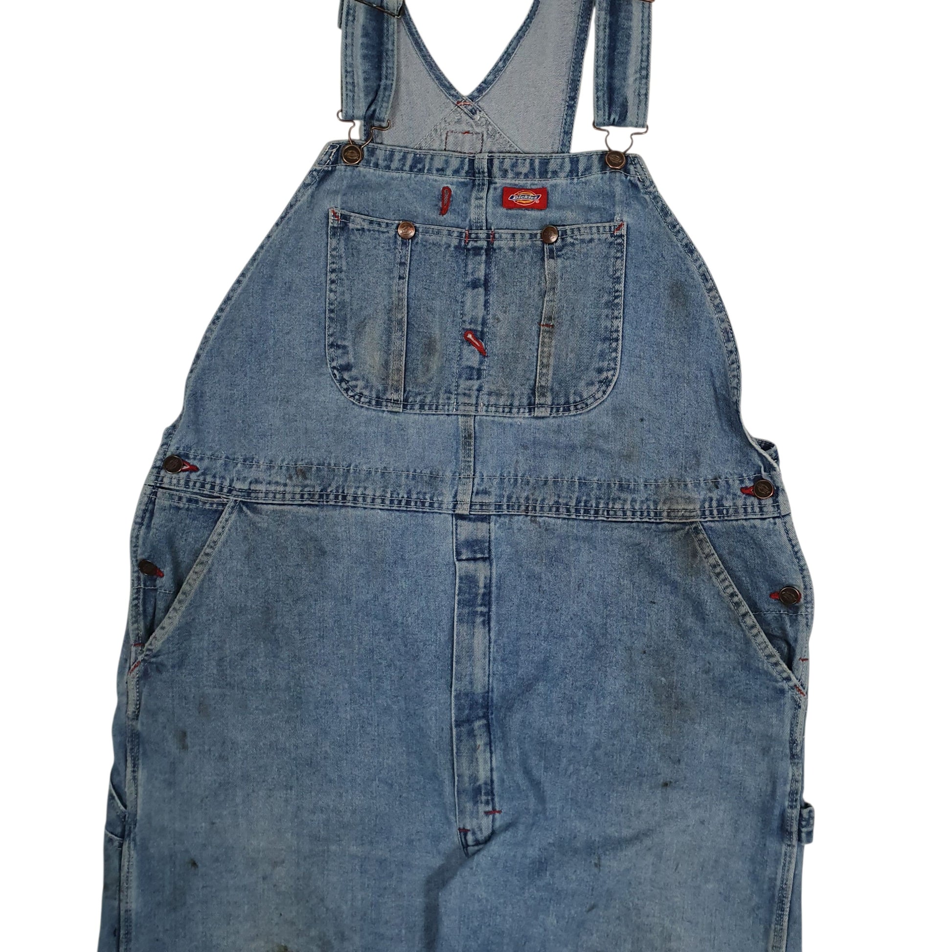 Mens Blue Dickies Vintage 00s Full Zip Trousers