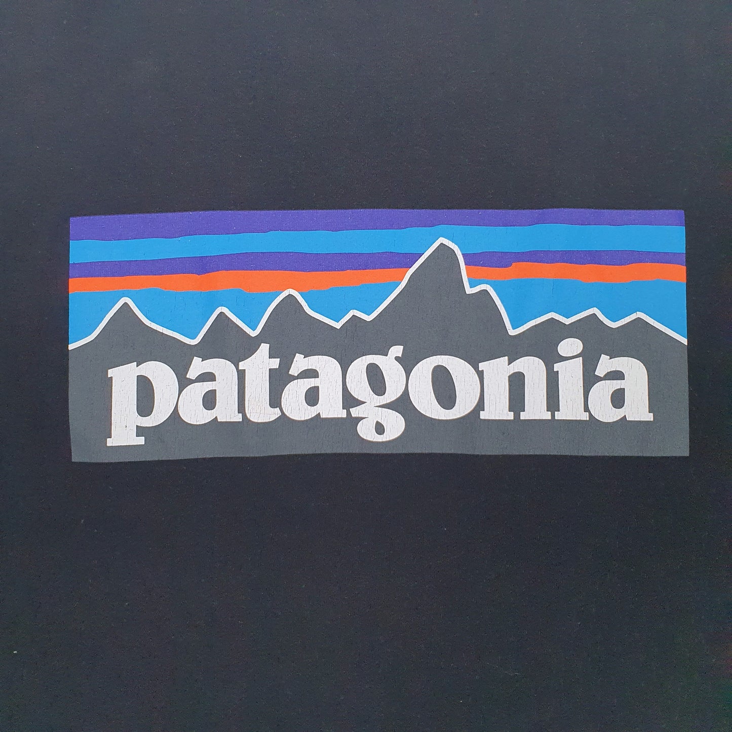 Mens Black Patagonia   T Shirt