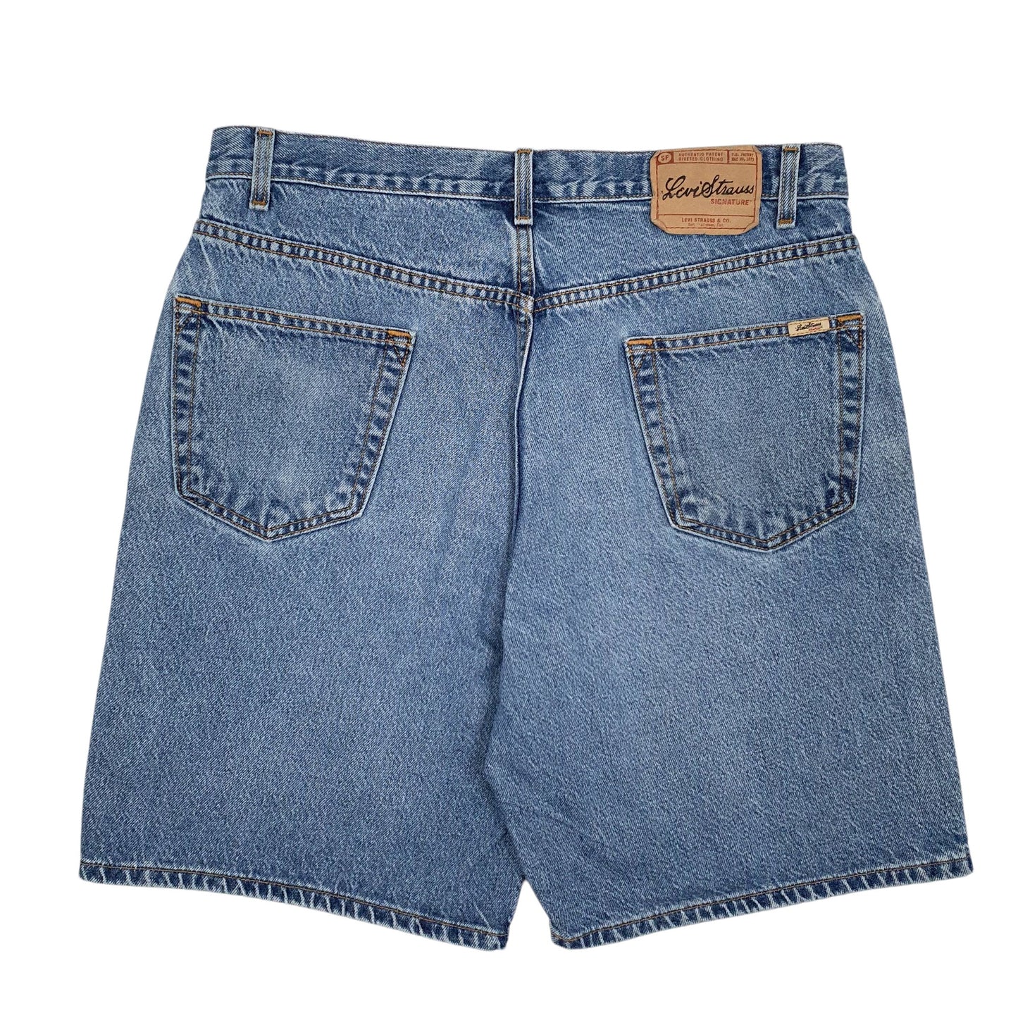 Mens Blue Levis Relaxed Fit Signature Hoodie Shorts