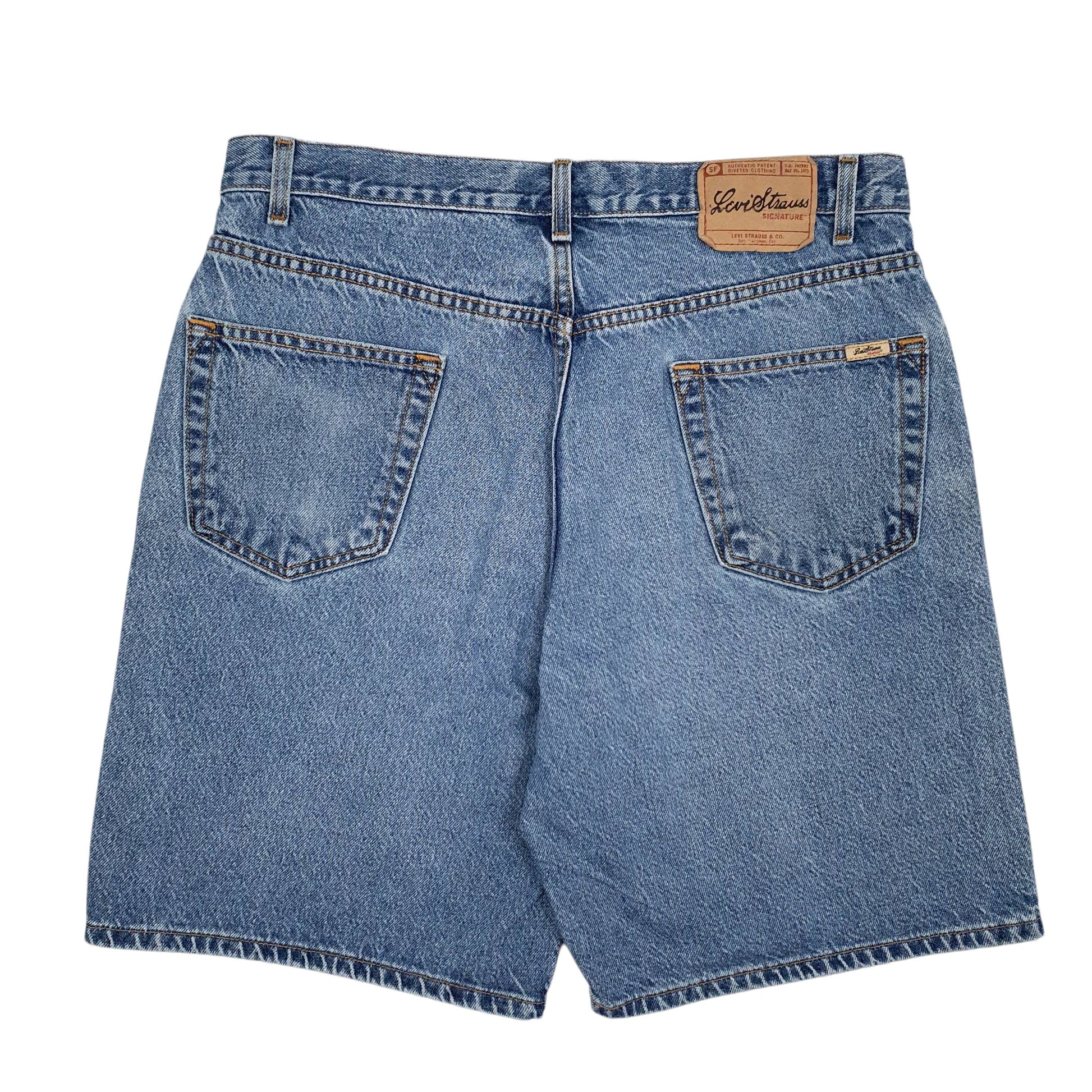 Mens Blue Levis Relaxed Fit Signature Hoodie Shorts