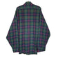 Mens Green L.L.Bean Vintage 90s Made In USA Scotch Plaid Flannel  Shirt