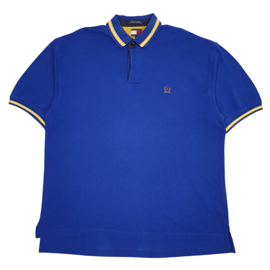 Mens Blue Tommy Hilfiger Vintage Short Sleeve Polo Shirt