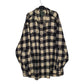 Mens Black Woolrich Oxbow Bend Thick Flannel Plaid Long Sleeve Shirt