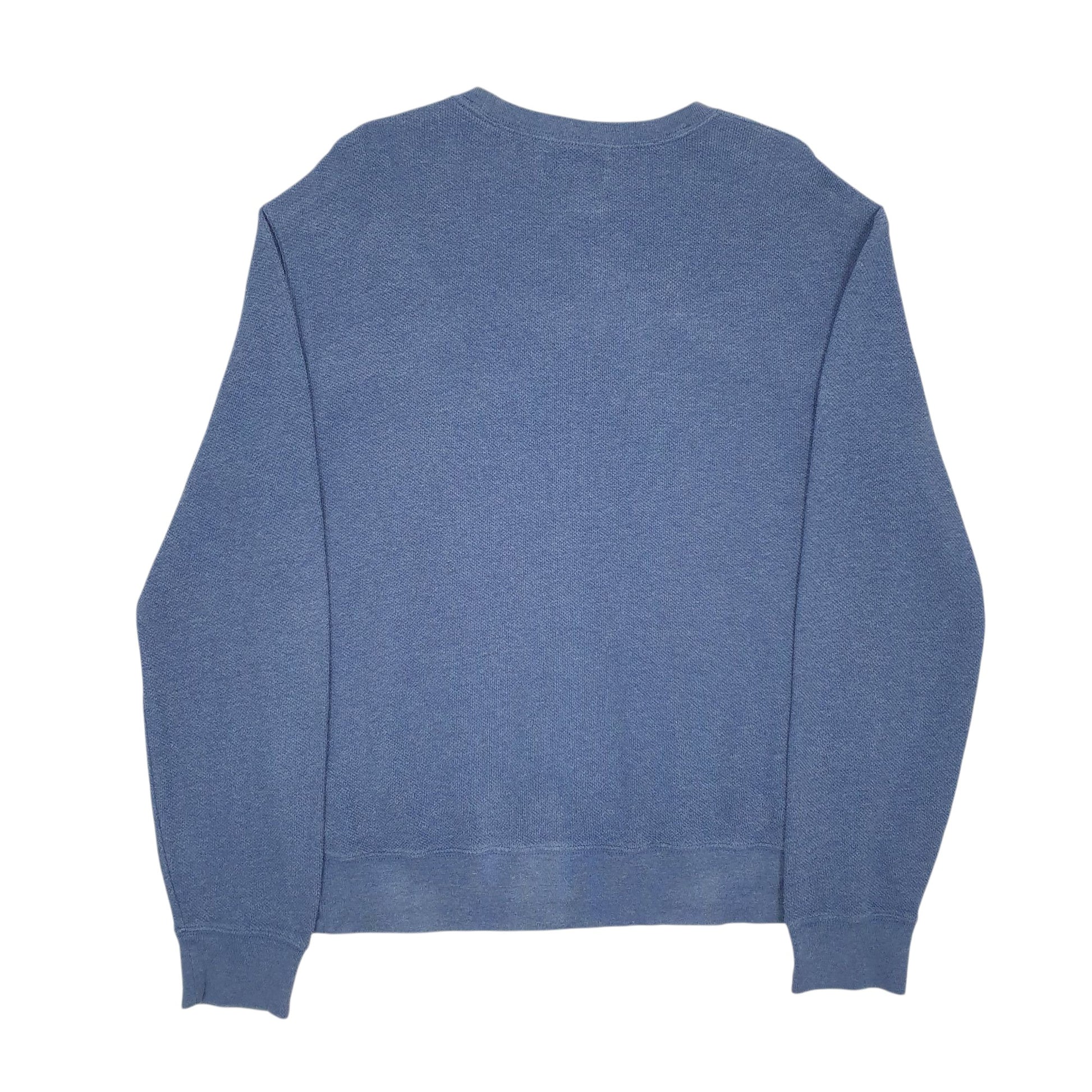 Mens Blue Polo Ralph Lauren Pima Cotton Crewneck Jumper