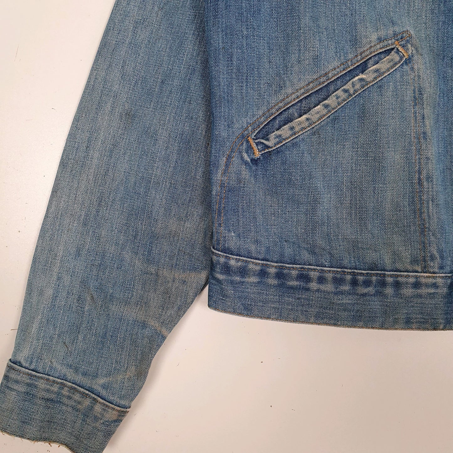 Mens Blue Wrangler Vintage 70s No Fault Made In USA  Coat