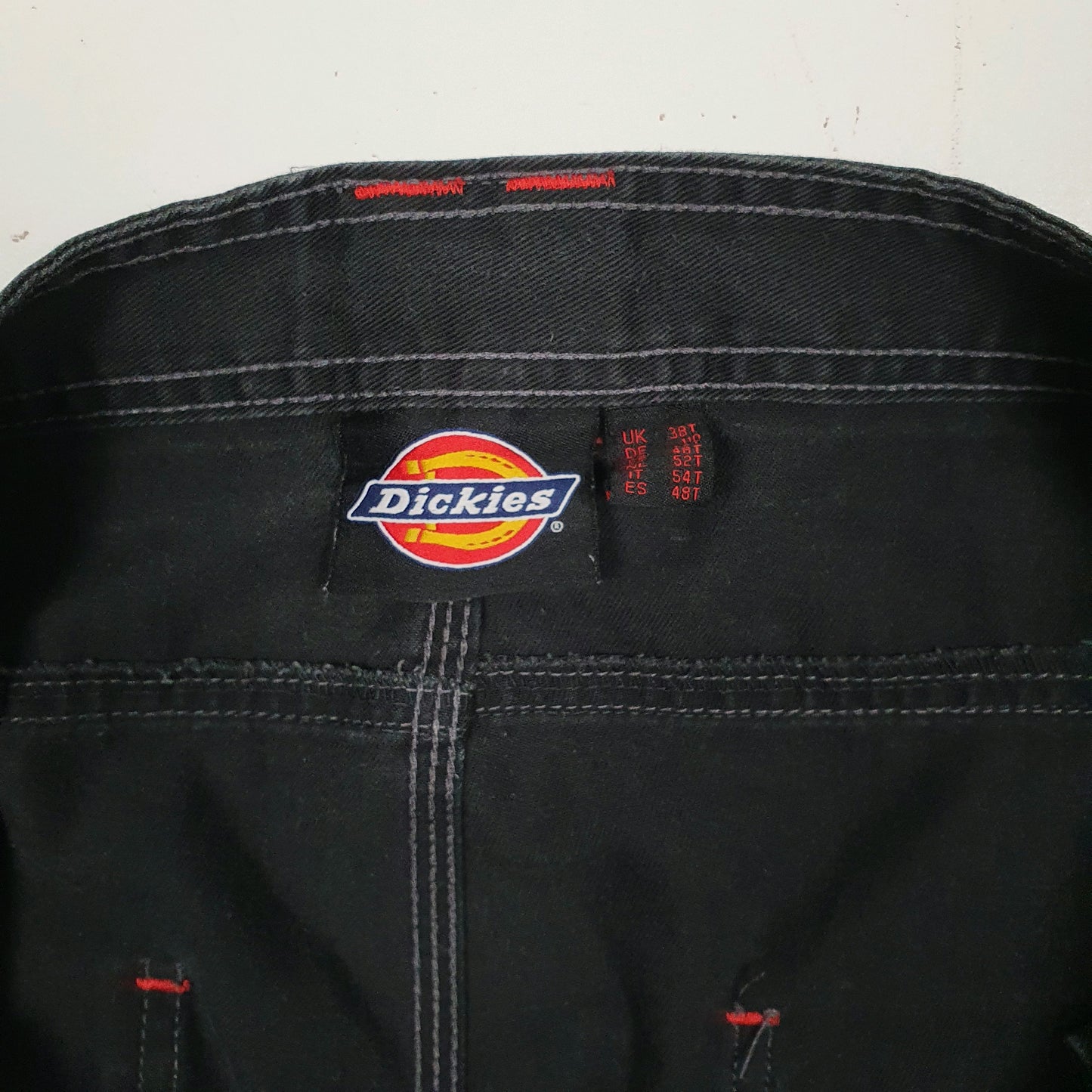Mens Black Dickies   Trousers
