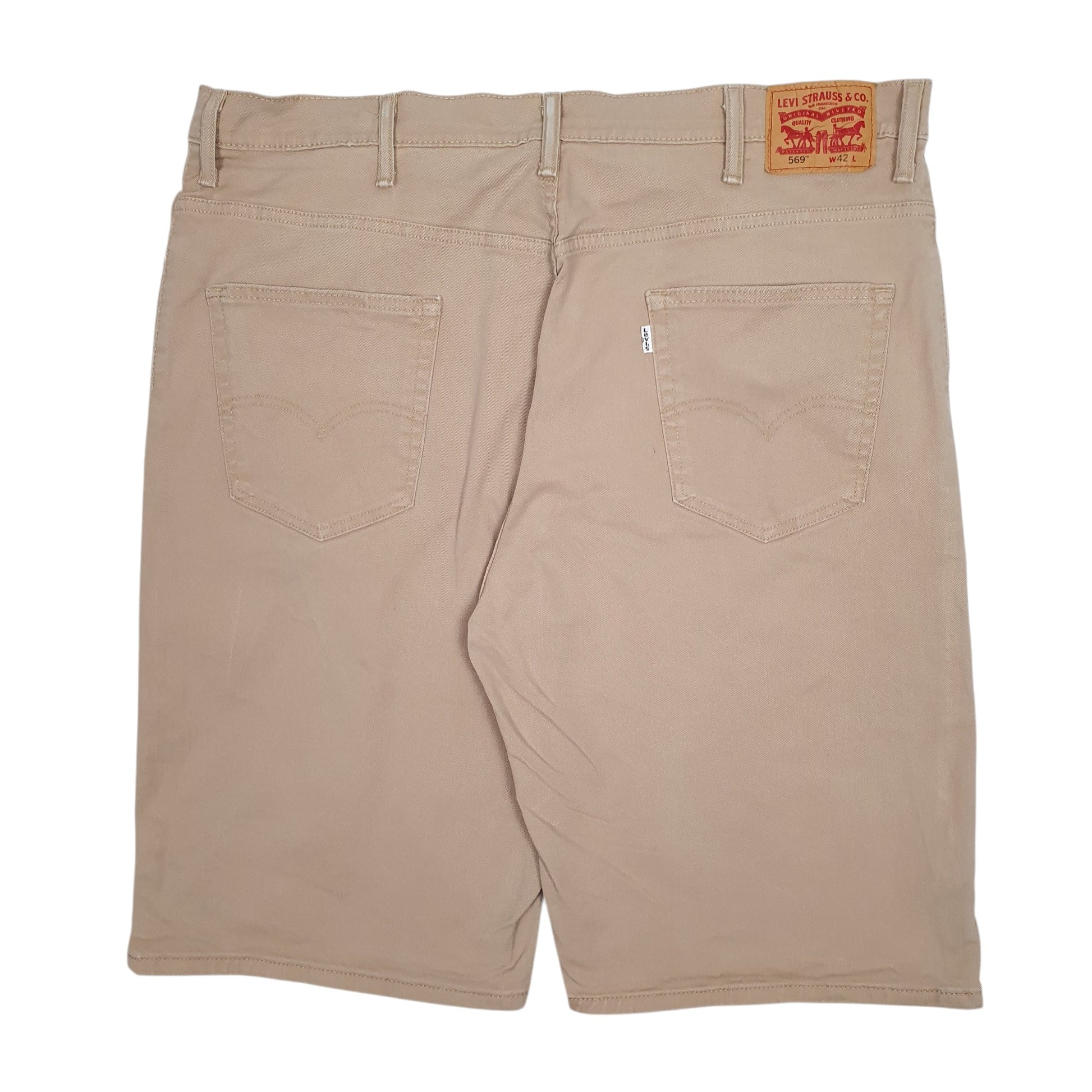 Mens Beige Levis 569  Shorts