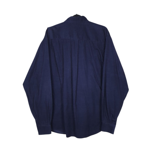 Mens Navy Nautica Corduroy  Shirt