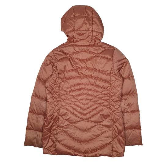 Womens Pink The North Face Longline Trench Crewneck Coat