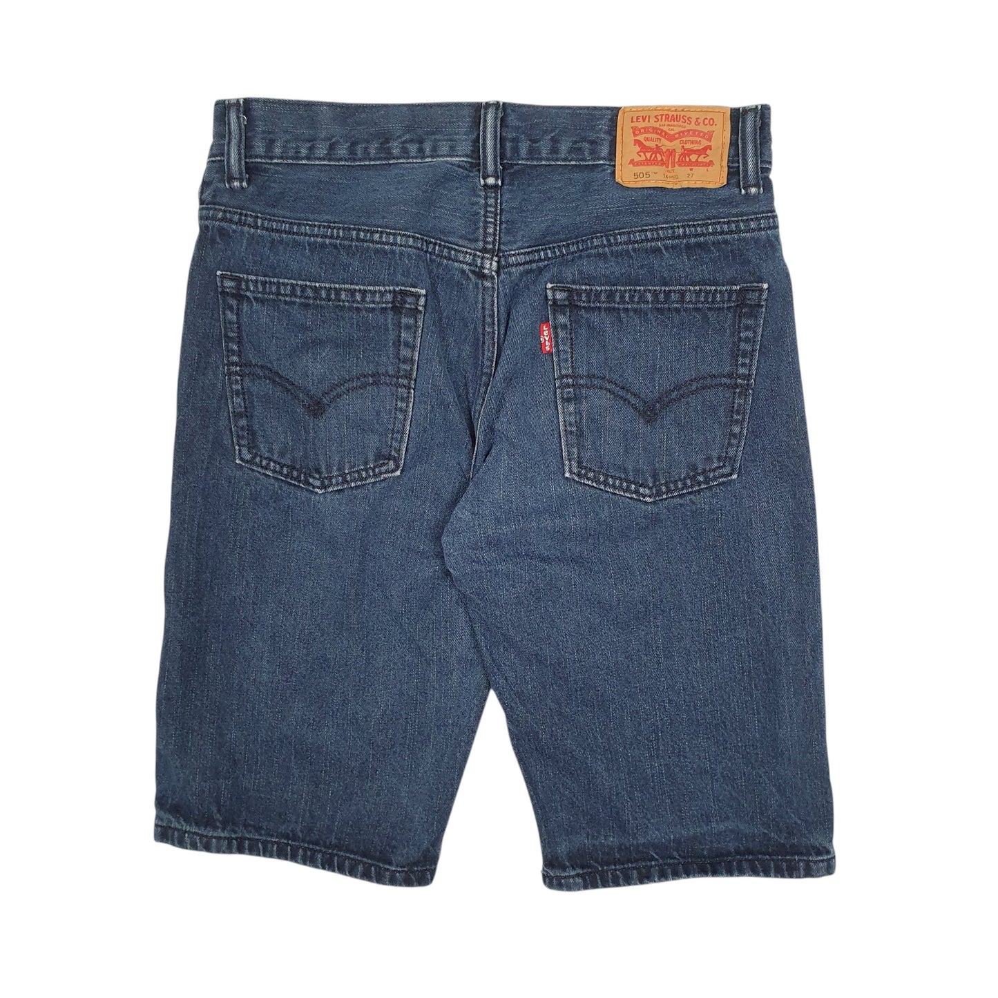Mens Blue Levis 505  Shorts