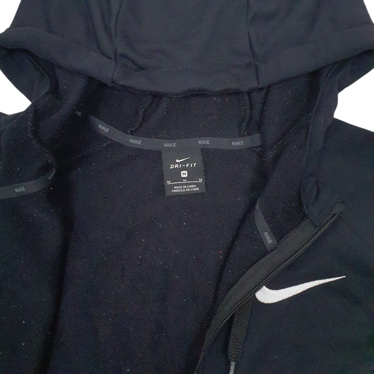 Mens Black Nike Dri-Fit Full Zip Jumper