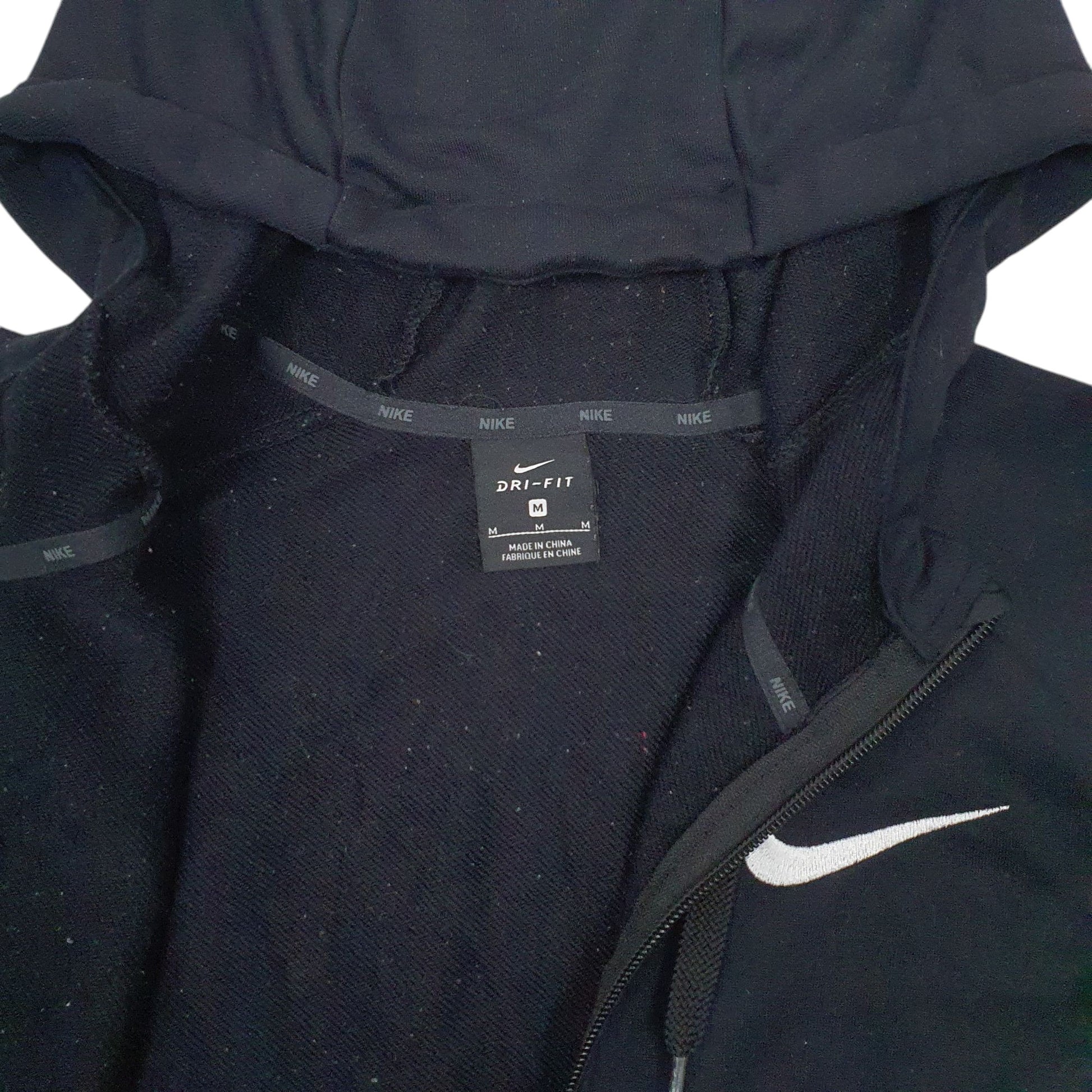 Mens Black Nike Dri-Fit Full Zip Jumper