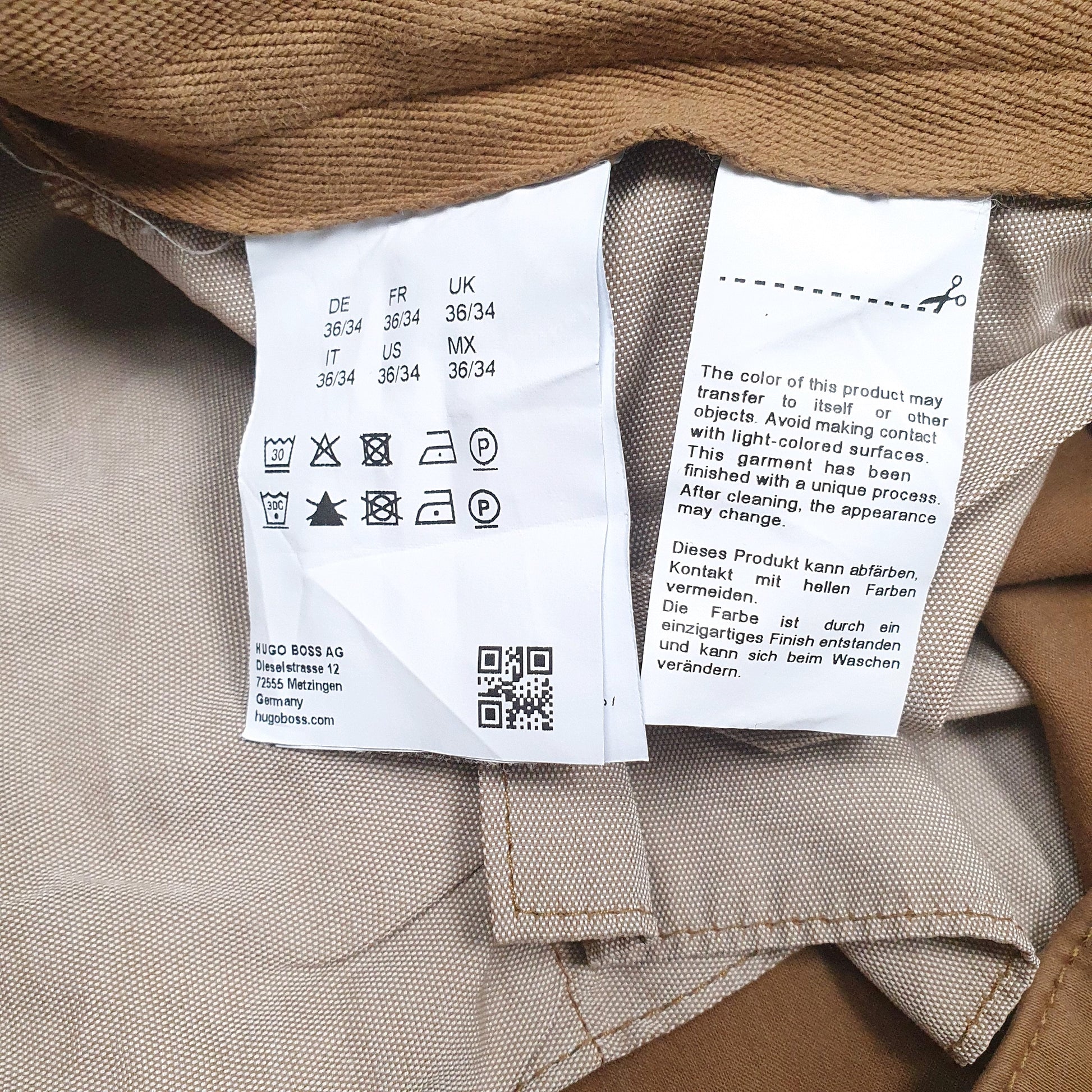 Mens Brown Hugo Boss   Trousers