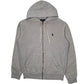 Mens Grey Polo Ralph Lauren Hoodie Full Zip Jumper