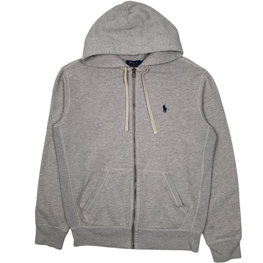 Mens Grey Polo Ralph Lauren Hoodie Full Zip Jumper