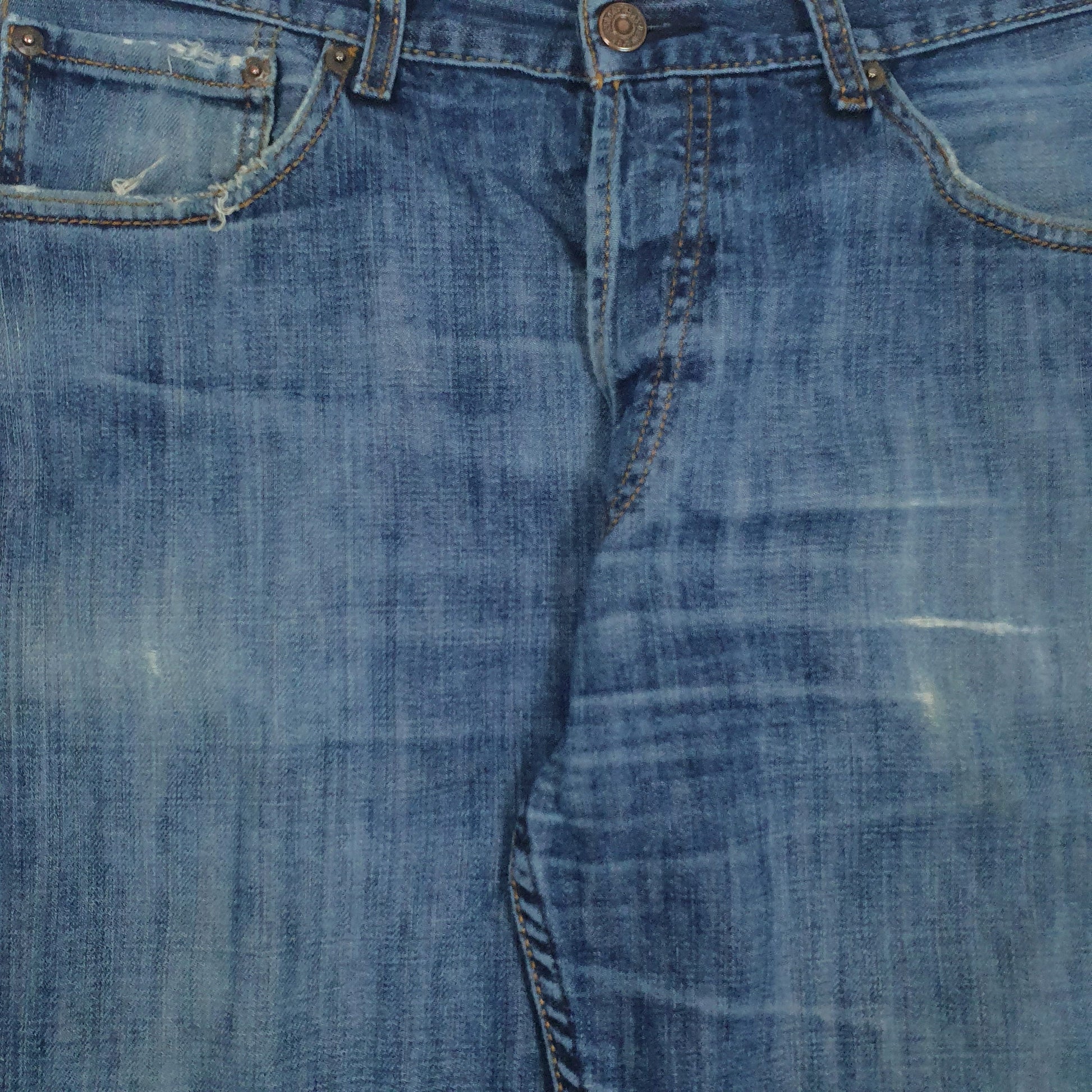 Mens Blue Levis Distressed  Jeans
