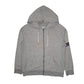 Mens Grey Champion Hoodie Full Zip Jumper