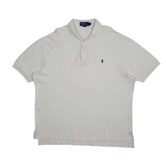 Mens White Polo Ralph Lauren  Short Sleeve Polo Shirt
