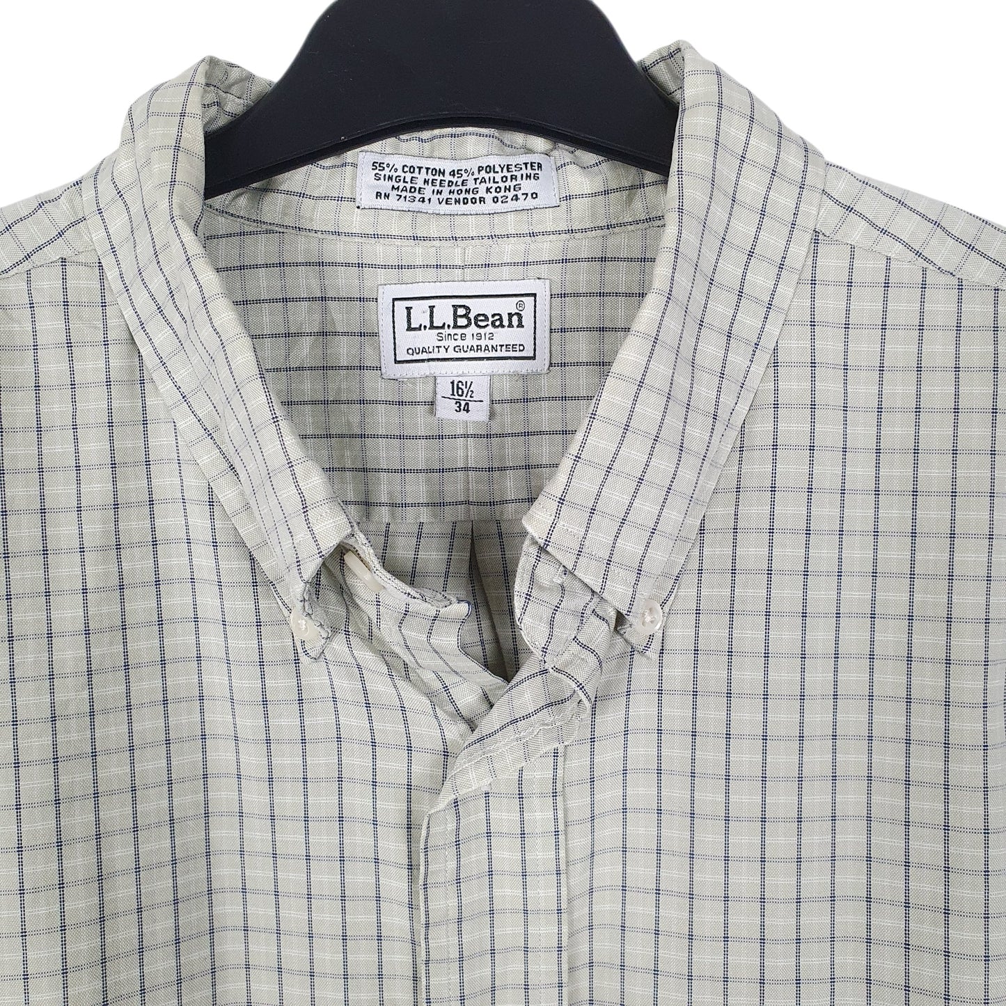 Mens Green L.L.Bean Vintage 90s  Shirt