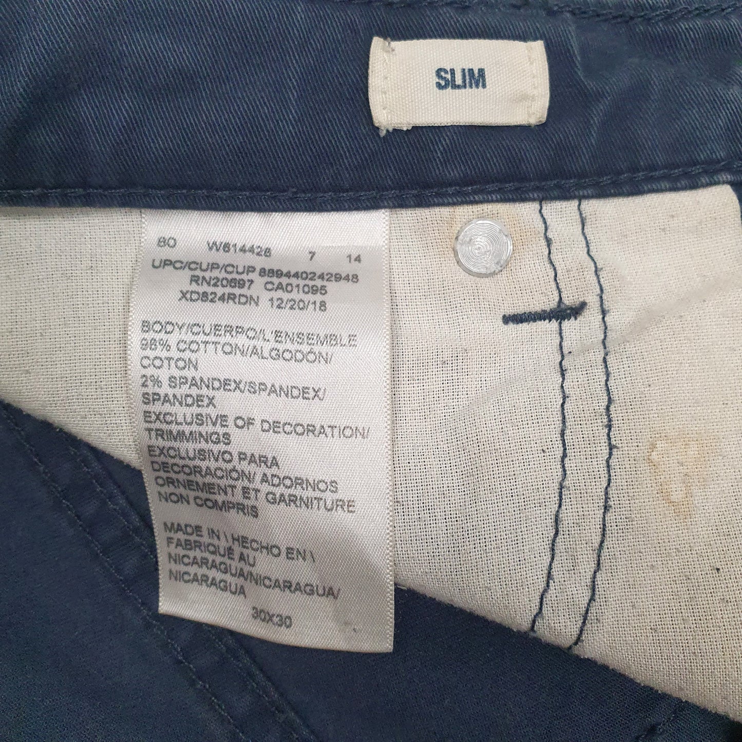 Mens Navy Dickies   Trousers
