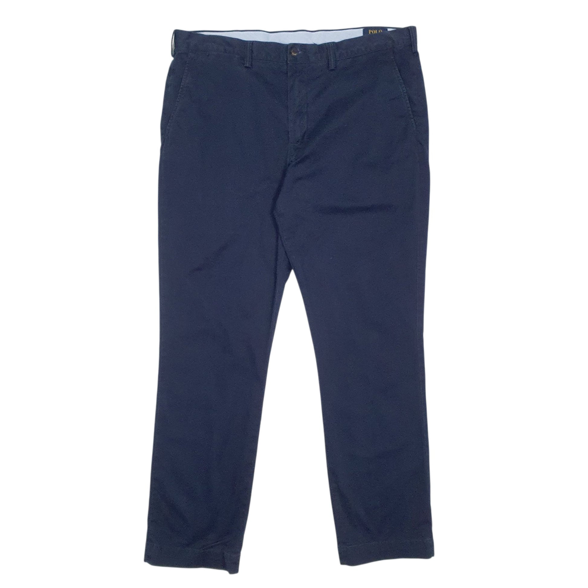 Mens Navy Polo Ralph Lauren Stretch Straight Fit Chino Trousers