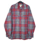 Mens Grey L.L.Bean Flannel Long Sleeve Shirt
