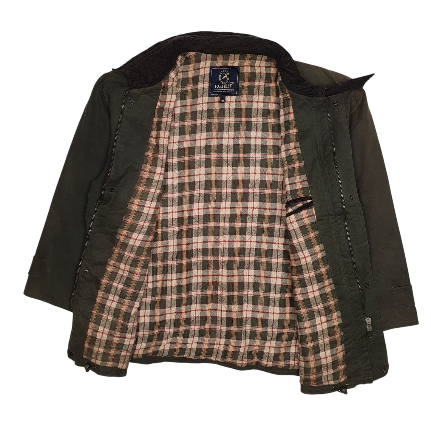 Mens Green P.G. Field   Coat