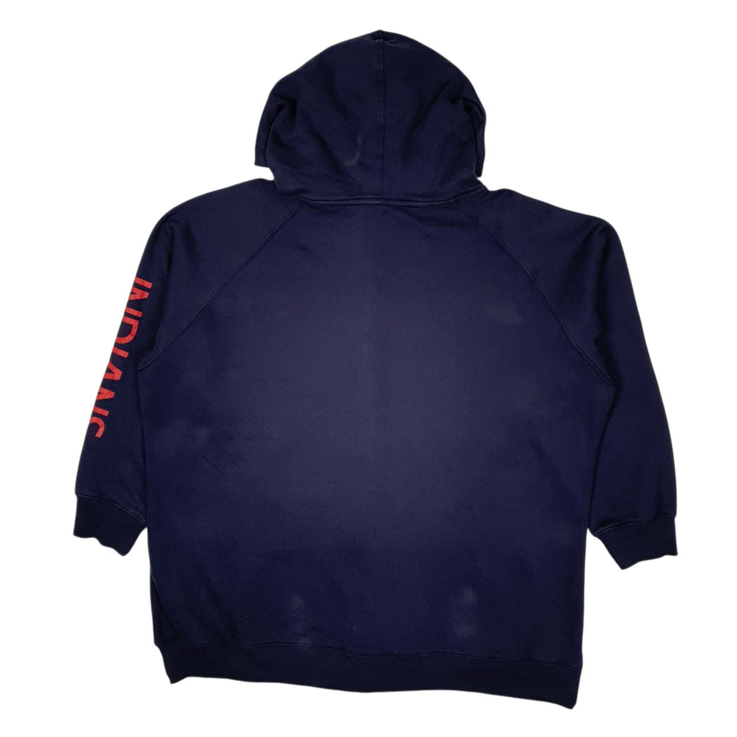 Womens Navy MLB Cleveland Indians Baseball Hoodie Full Zip Jumper