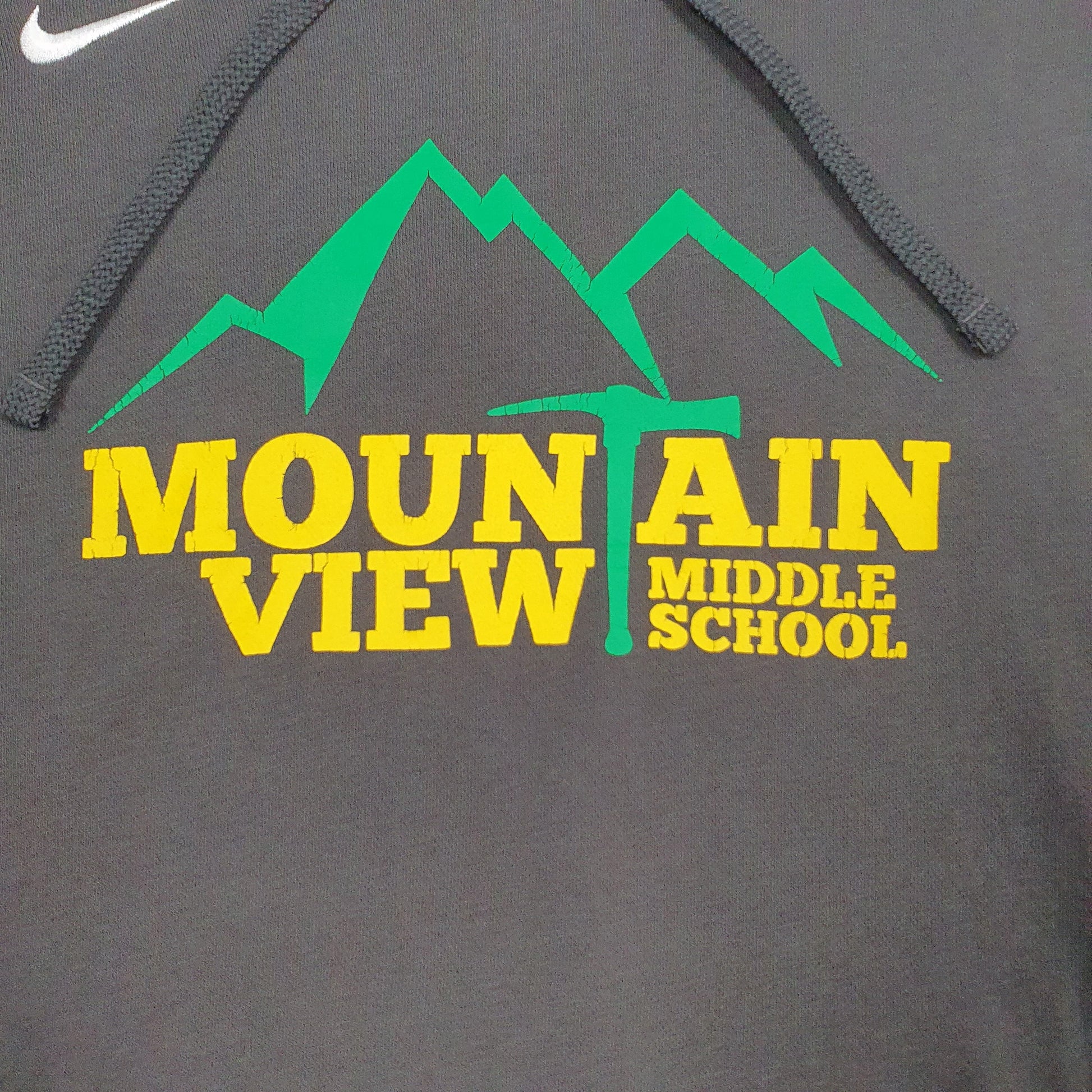 Mens Grey Nike Baggy Hoodie Jumper