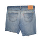 Mens Blue Levis 541 Cut Off Stretch  Shorts