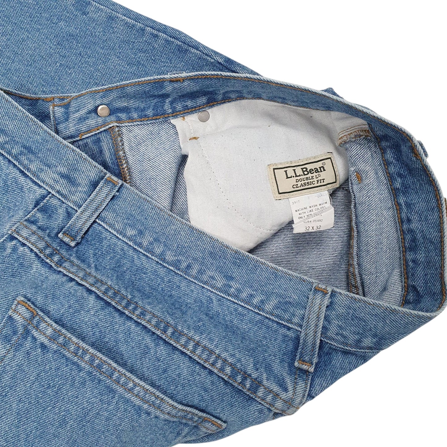 Mens Blue L.L.Bean Double L Vintage 90s  Jeans