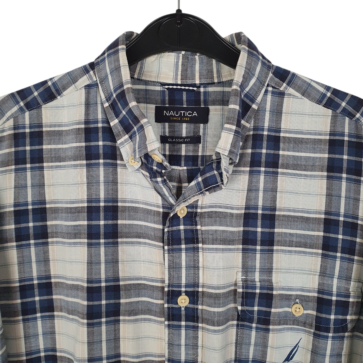 Mens Blue Nautica   Shirt