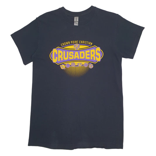 Mens Black Gildan Crusaders Short Sleeve T Shirt