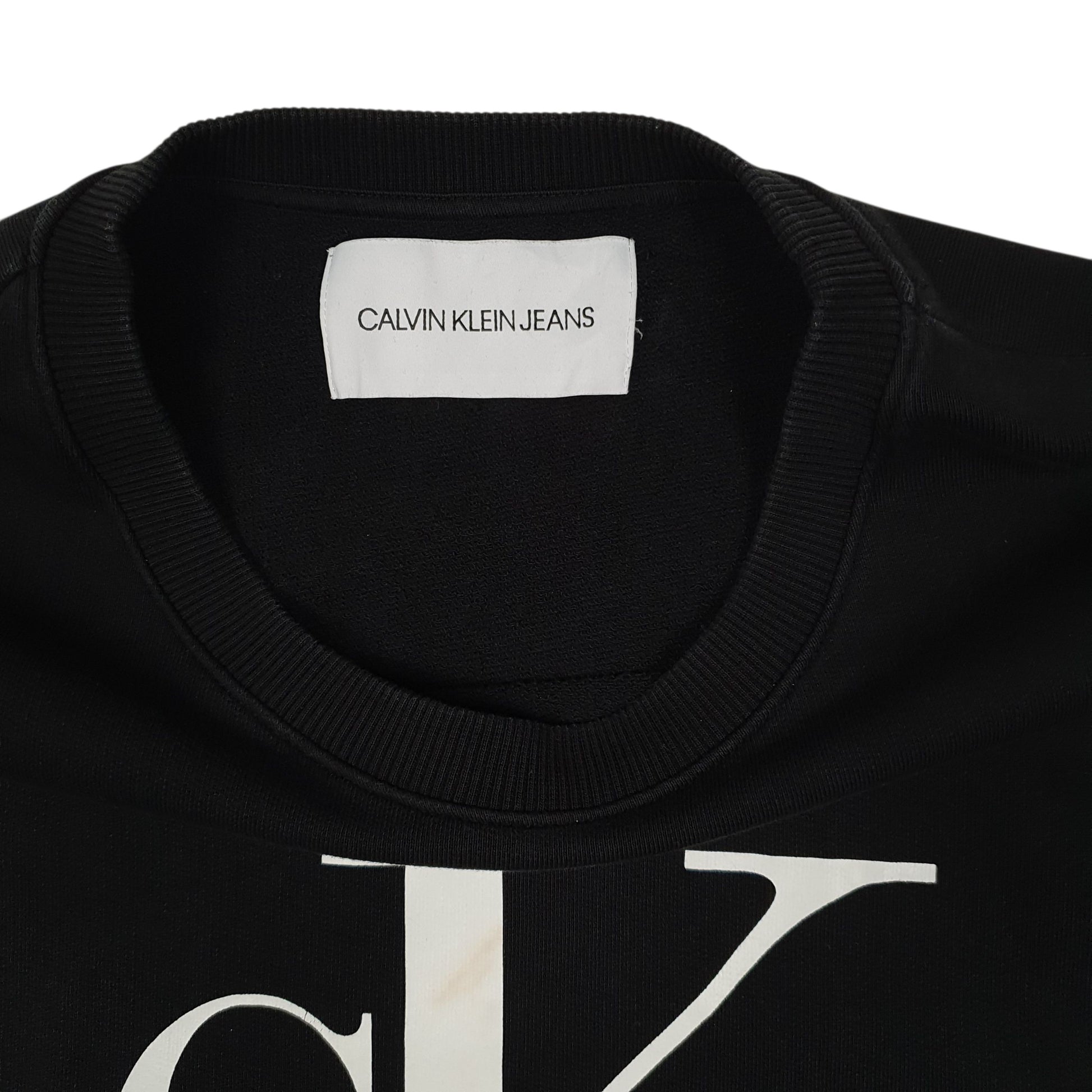 Mens Black Calvin Klein  Crewneck Jumper