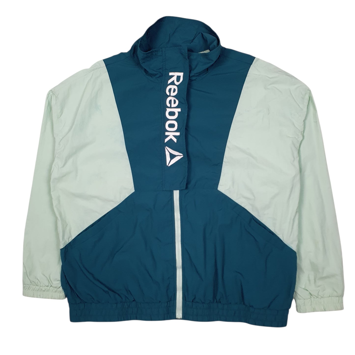 Womens Green Reebok Baggy Fit Hoodie Coat