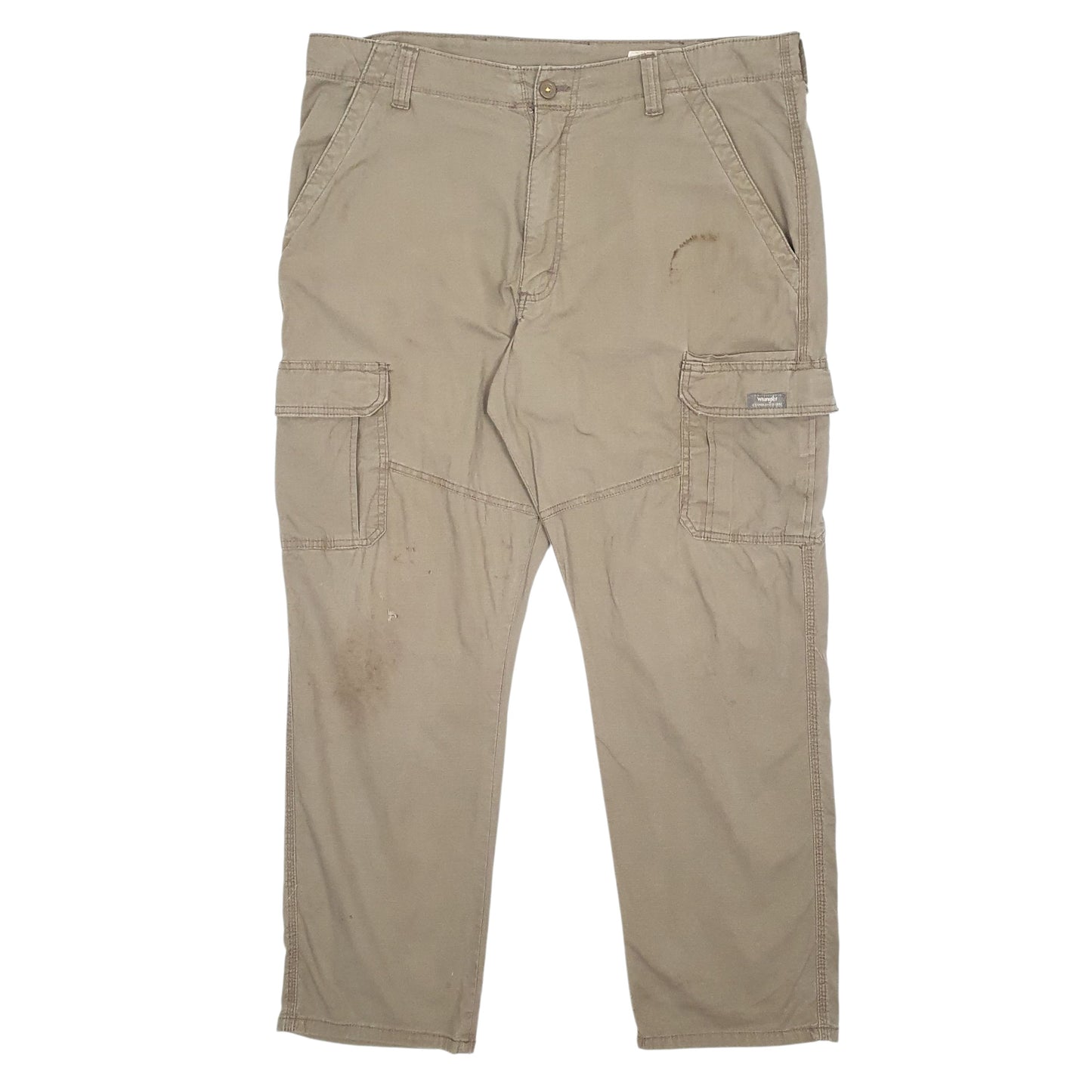 Mens Brown Wrangler  Cargo Trousers