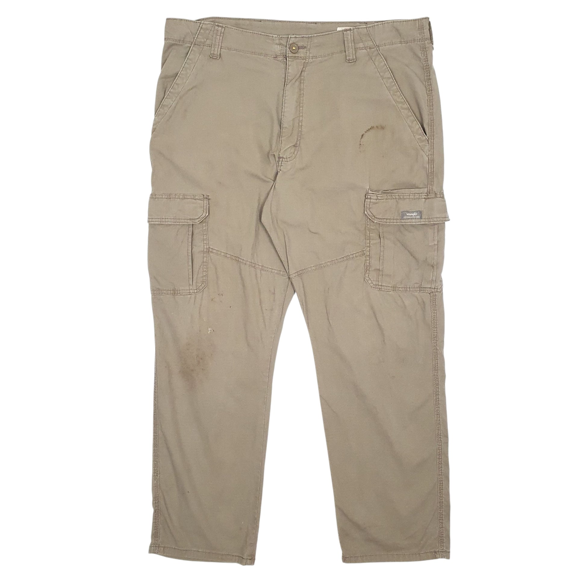 Mens Brown Wrangler  Cargo Trousers
