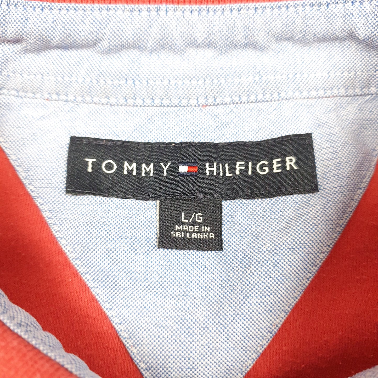 Mens Red Tommy Hilfiger   Polo Shirt