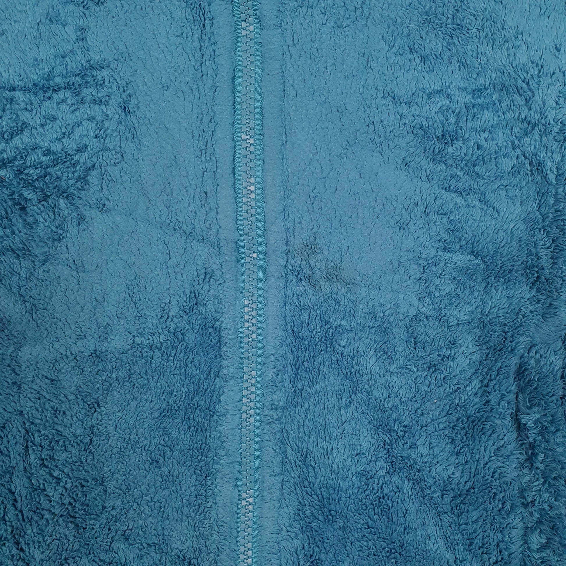 Womens Blue The North Face Fluffy Full Zip Jumper