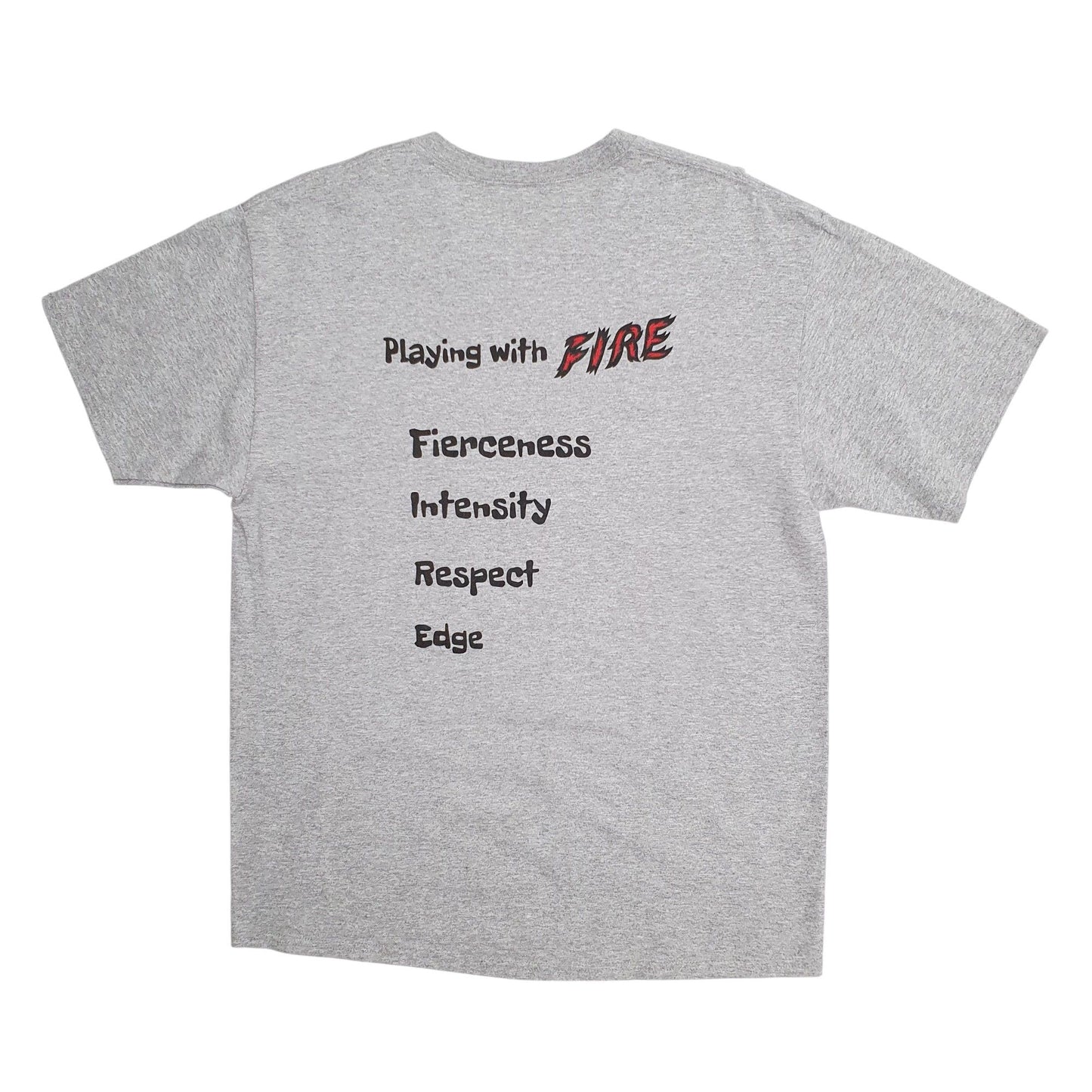 Mens Grey Hanes New Prague Lacrosse  T Shirt