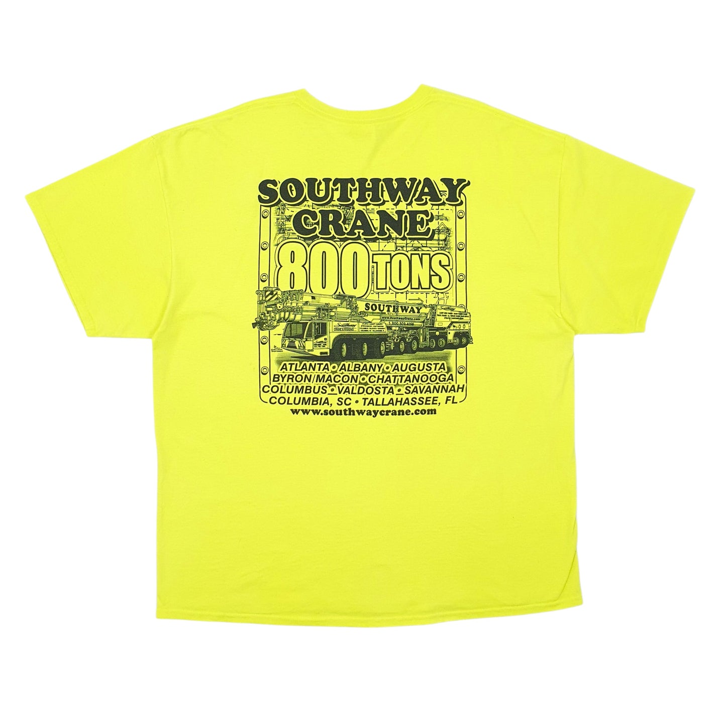 Mens Green Gildan   T Shirt