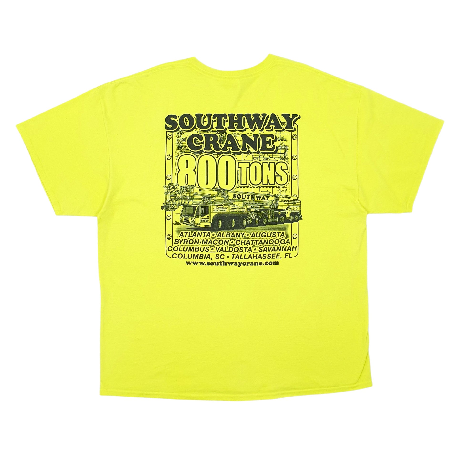 Mens Green Gildan   T Shirt