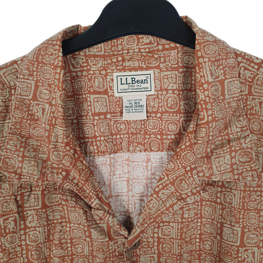 Mens Brown L.L.Bean   Shirt
